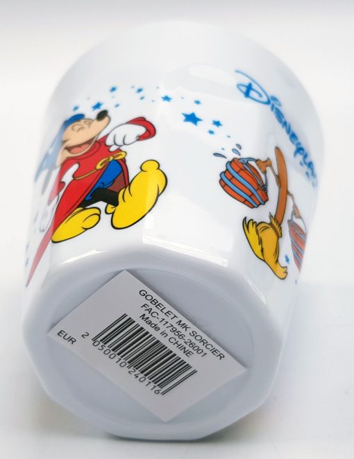 Disneyland Paris Mickey Mouse Fantasia Plastic Drinking Tumbler Cup Disney Parks
