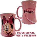 Disneyland Paris Minnie Mouse Character Portrait Pink Mug