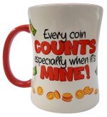 Disneyland Paris Scrooge McDuck Every Coin Counts Mug