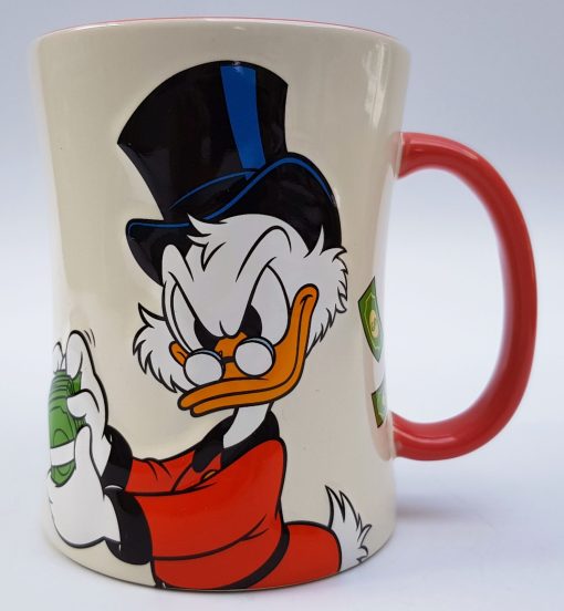 Disneyland Paris Scrooge McDuck Every Coin Counts Mug