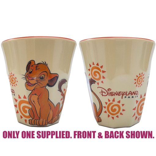 Disneyland Paris Lion King Simba Plastic Tumbler Drinking Beaker Cup