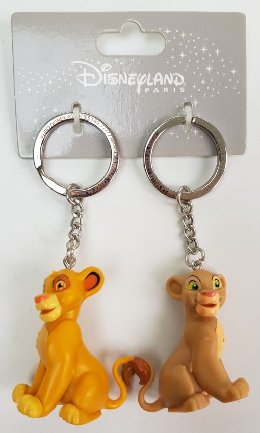 Disneyland Paris The Lion King Simba & Nala Pair Keyrings