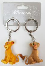 Disneyland Paris The Lion King Simba & Nala Pair Keyrings