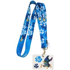 Disneyland Paris Stitch & Duckling Pin Trading Lanyard