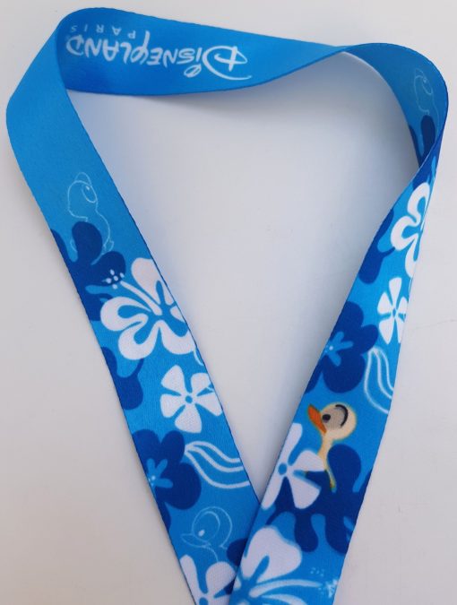 Disneyland Paris Stitch & Duckling Pin Trading Lanyard
