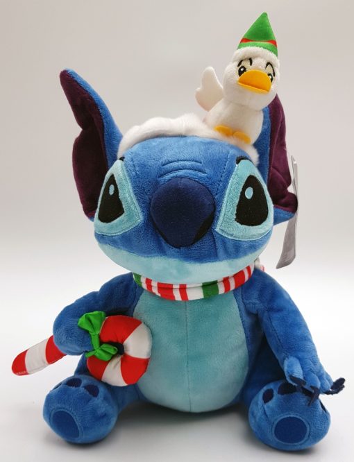 Disneyland Paris Stitch & Duckling 31cm Christmas Soft Plush