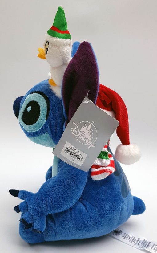 Disneyland Paris Stitch & Duckling 31cm Christmas Soft Plush