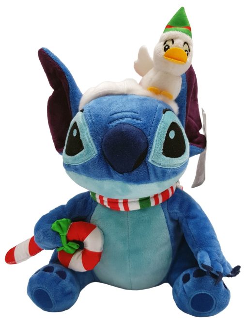 Disneyland Paris Stitch & Duckling 31cm Christmas Soft Plush