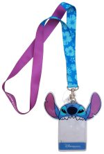 Disneyland Paris Stitch Pin Trading Lanyard & Pouch