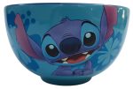 Disneyland Paris Stitch Portrait Ceramic Blue Bowl