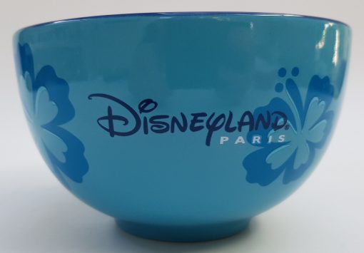 Disneyland Paris Stitch Portrait Ceramic Blue Bowl