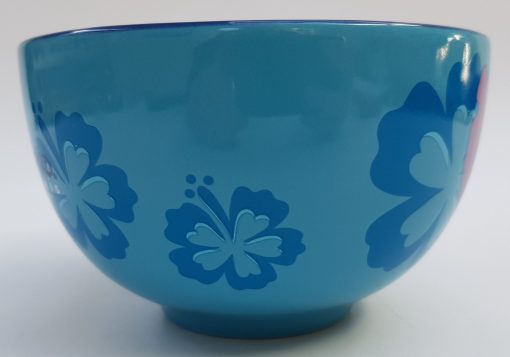 Disneyland Paris Stitch Portrait Ceramic Blue Bowl