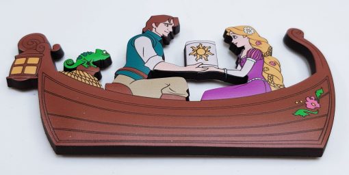 Disneyland Paris Tangled Fridge Magnet Rapunzel Flynn Rider Boat Disney Parks