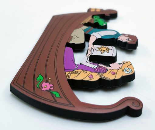 Disneyland Paris Tangled Fridge Magnet Rapunzel Flynn Rider Boat Disney Parks