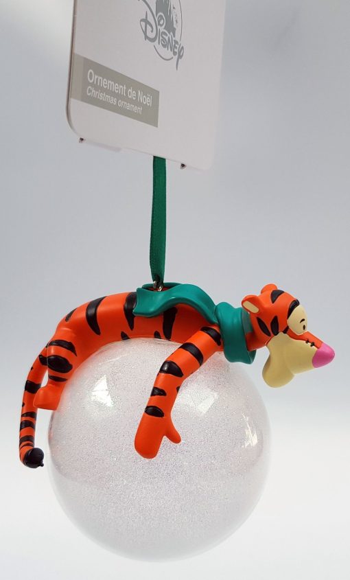 Disneyland Paris Winnie The Pooh Tigger On Top Bauble Christmas Tree Decoration Ornament