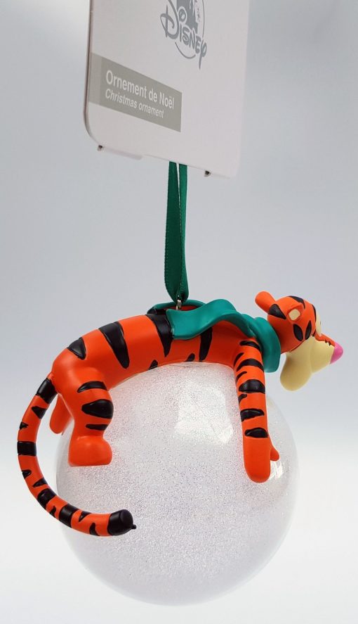 Disneyland Paris Winnie The Pooh Tigger On Top Bauble Christmas Tree Decoration Ornament